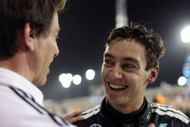 Mercedes' Toto Wolff (L) and George Russell (R) - Source: Getty